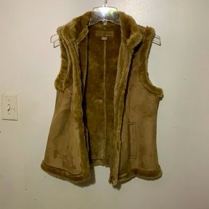 Faux fur vest